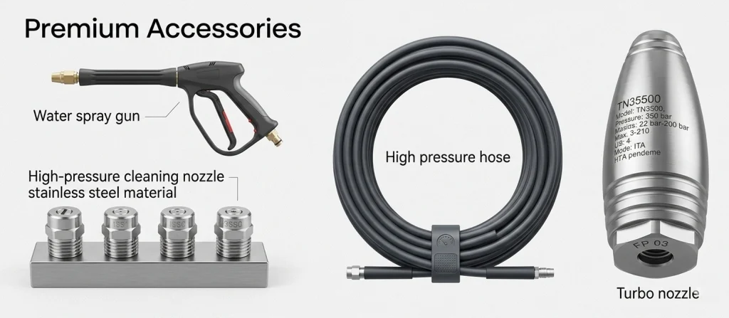 Accesorios para lavadora a presión industrial diésel