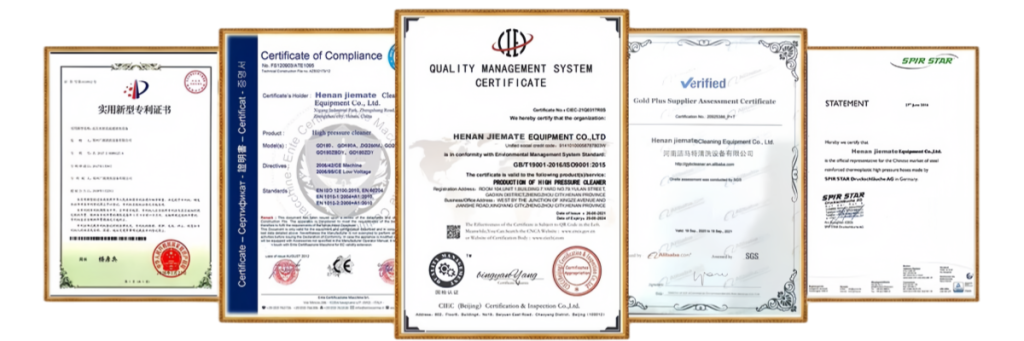 CE 및 ISO 9001 인증