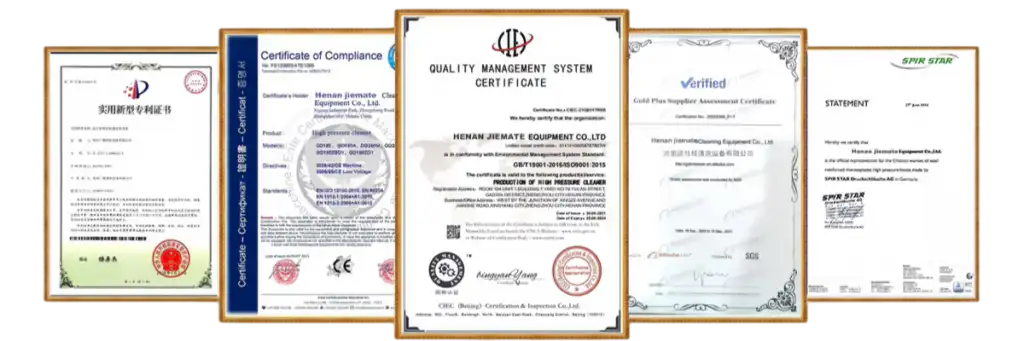 CE 및 ISO 9001 인증